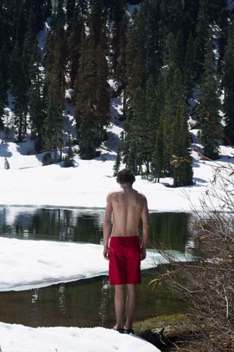 Getting ready for a swim, 2014